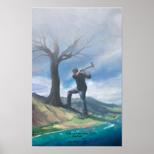 Póster Si todos los árboles fueran un árbol (Frente)