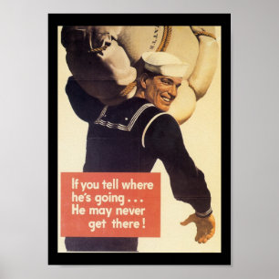 Póster Si usted dice la guerra mundial 2
