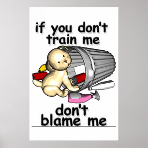 Póster Si usted no me entrena, no me culpe