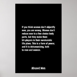 Póster Si usted piensa las mujeres no hacen los hombres