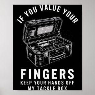Póster Si Valorás Tus Dedos Caja de Accesorios de Pesca D