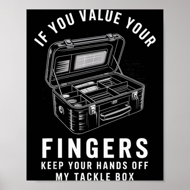 Póster Si Valorás Tus Dedos Caja de Accesorios de Pesca D (Frente)