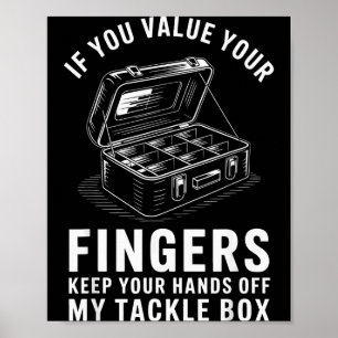 Póster Si Valorás Tus Dedos Caja de Accesorios de Pesca D