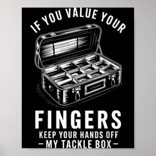Póster Si Valorás Tus Dedos Caja de Accesorios de Pesca D