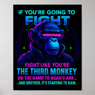 Póster Si Vas A Luchar Lucha Como Si Fueras El Tercer Mon