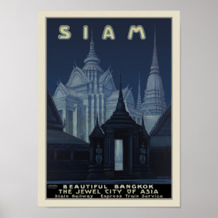 Póster Siam - Hermosa Bangkok