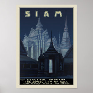 Póster Siam - Hermosa Bangkok