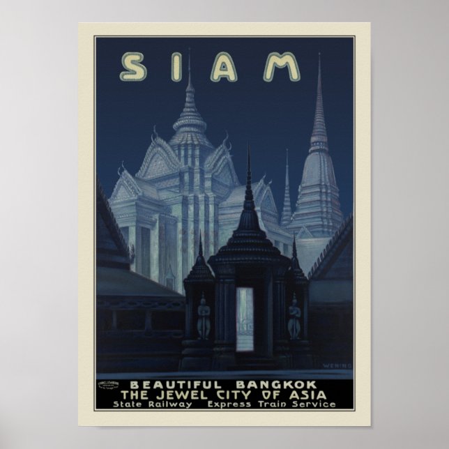 Póster Siam - Hermosa Bangkok (Frente)