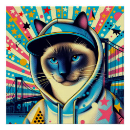 PÓSTER SIAMÉS CAT 4