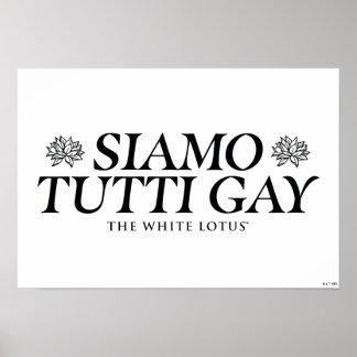 Póster Siamo Tutti Gay - El Lotus blanco