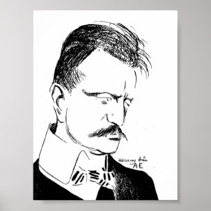 Póster Sibelius: dibujo de Albert Engström (1904)