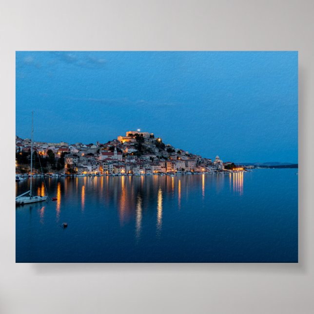 Póster Sibenik en la hora azul (Frente)