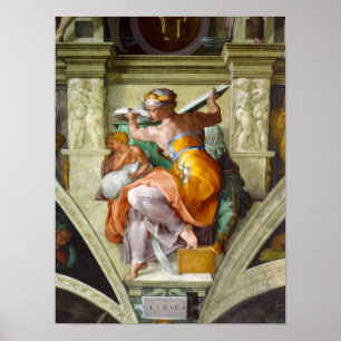 Póster Sibyl libio por Michelangelo