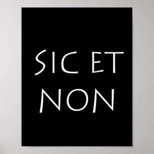Póster sic et non
