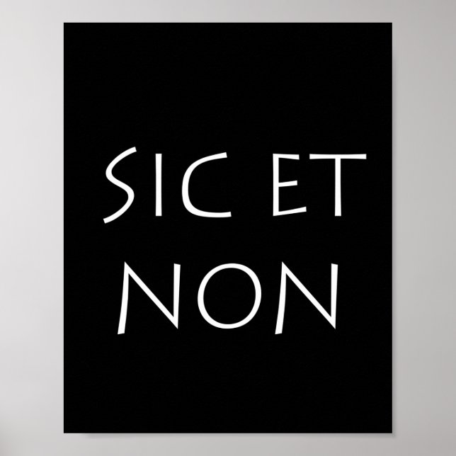 Póster sic et non (Frente)