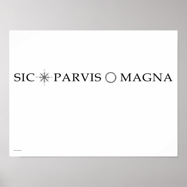 Póster Sic Parvis Magna (Across) Poster (Frente)