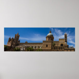 Póster Sicilia - Catedral del poster de Palermo