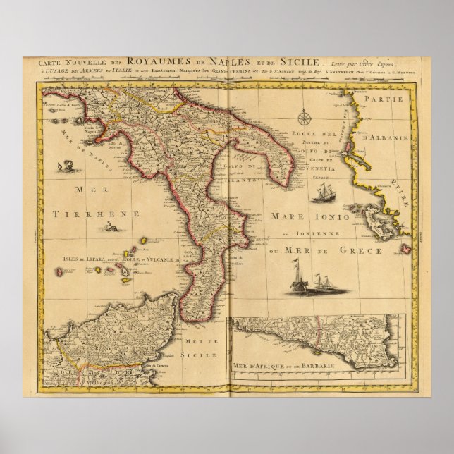 Póster Sicilia Italia (Frente)