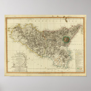 Póster Sicilia, Italia