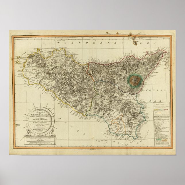 Póster Sicilia, Italia (Frente)