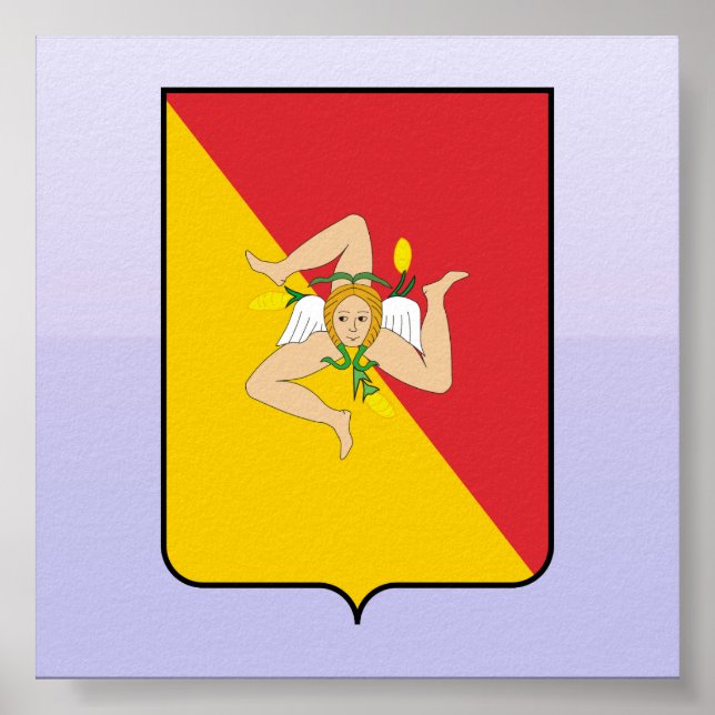 Póster Sicilia, Italia (Frente)