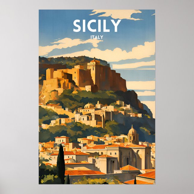 Póster Sicilia Italia (Frente)