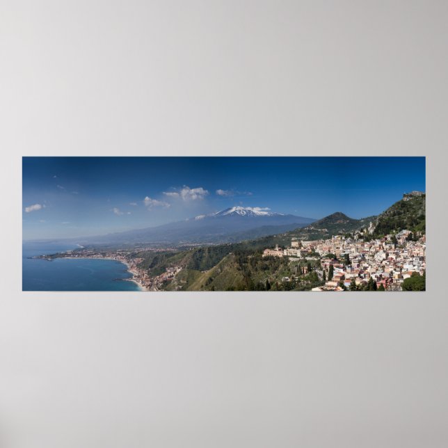 Póster Sicilia - Taormina frente al poster Etna (Frente)