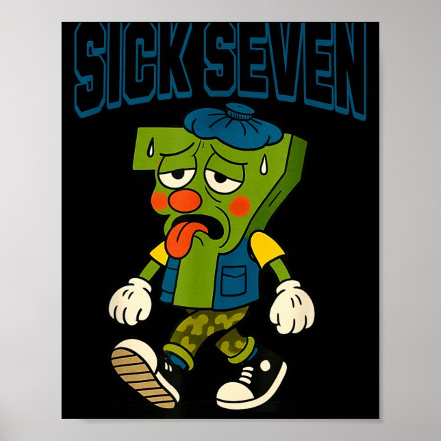 Póster Sick Seven 67 Halloween Costume For Pular Design  (Frente)