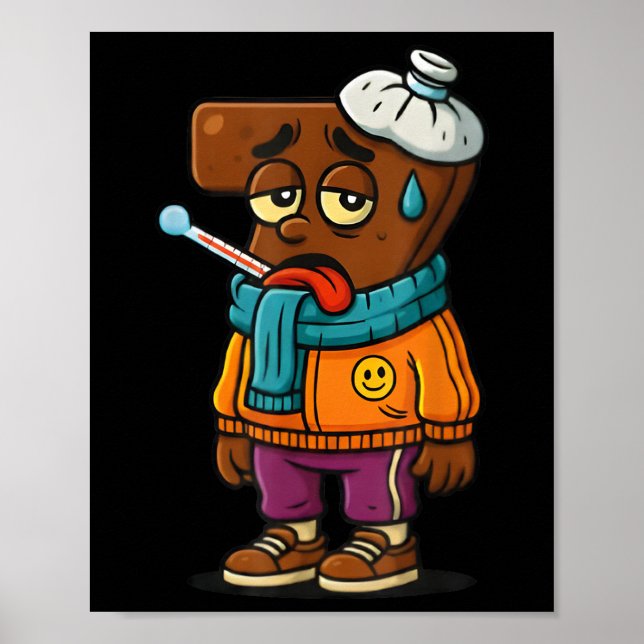 Póster Sick Seven Funny Teacher & Student Wordplay 67 Mem (Frente)