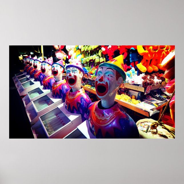 Póster Sideshow Alley Laughing Clowns (Frente)