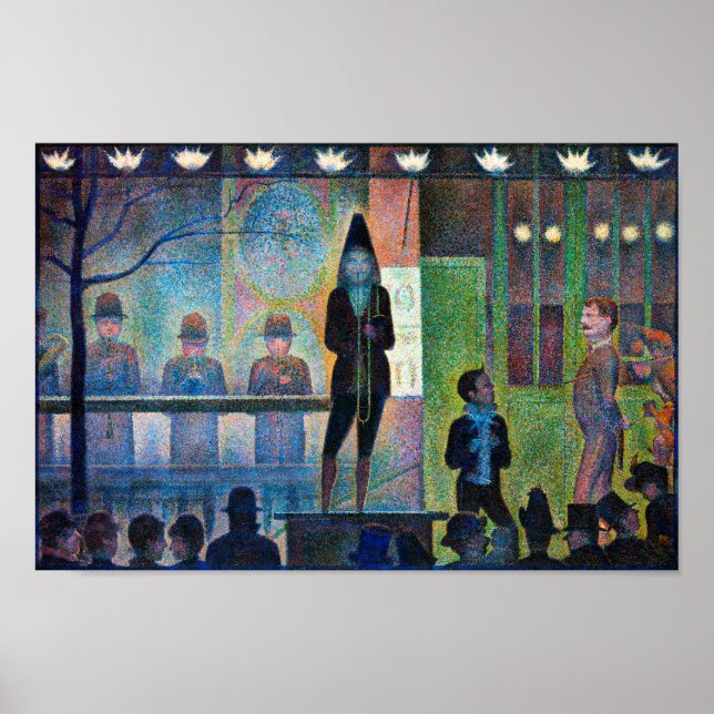 Póster Sideshow del circo, Seurat (Frente)