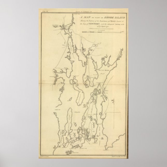 Póster Siege of Newport, Rhode Island (Frente)