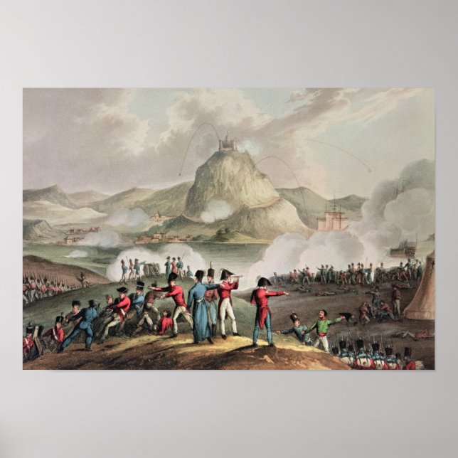 Póster Siege of San Sebastian,  engraved by Thomas (Frente)