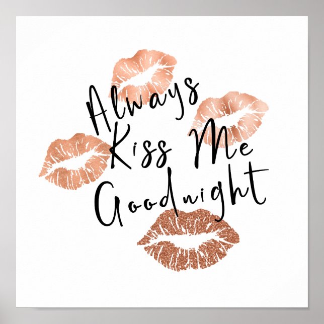 Póster Siempre Bésame Buenas Noches Con Poster De Besos (Frente)