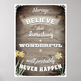 Póster Siempre creer