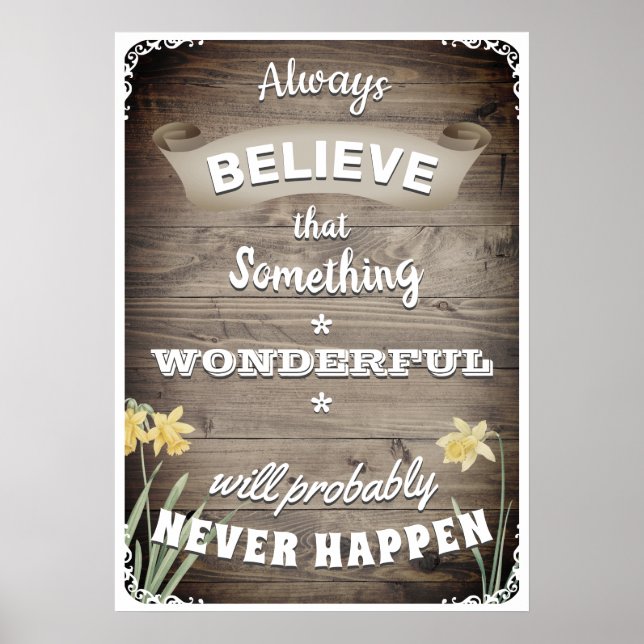 Póster Siempre creer (Frente)