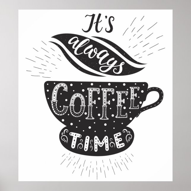 Póster Siempre Es Hora De Café (Frente)
