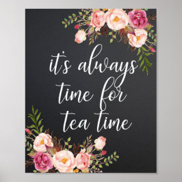 Póster Siempre es hora de tomar el té