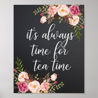 Póster Siempre es hora de tomar el té