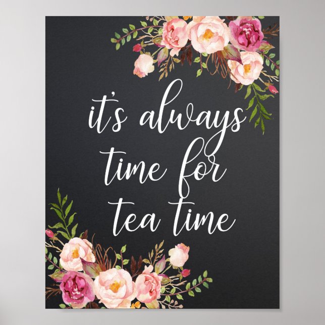 Póster Siempre es hora de tomar el té (Frente)