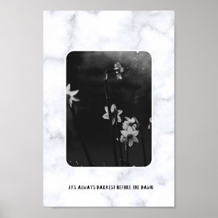 Póster Siempre es más oscuro antes del amanecer