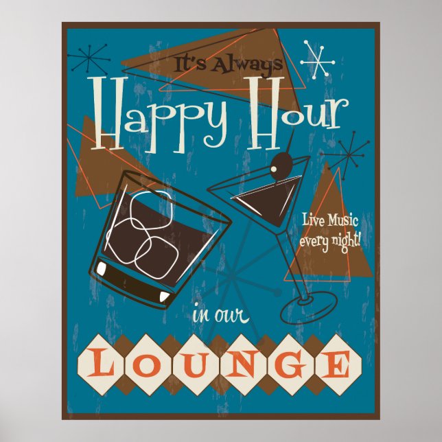 Póster Siempre es un Poster de Happy Hour (Frente)