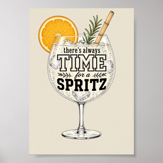 Póster Siempre Hay Tiempo para un Spritz (Frente)