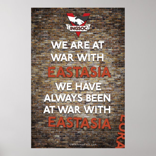 Póster Siempre Hemos Estado En Guerra Con Eastasia (Frente)