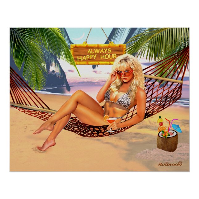 PÓSTER SIEMPRE HORA FELIZ (Anverso)