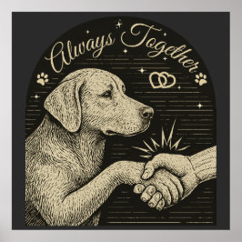 Póster "Siempre juntos" Viña Amistad con los Perros