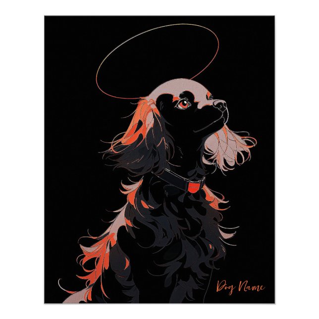 Póster Siempre Me Encantará Cocker Spaniel Dog 004 (Anverso)