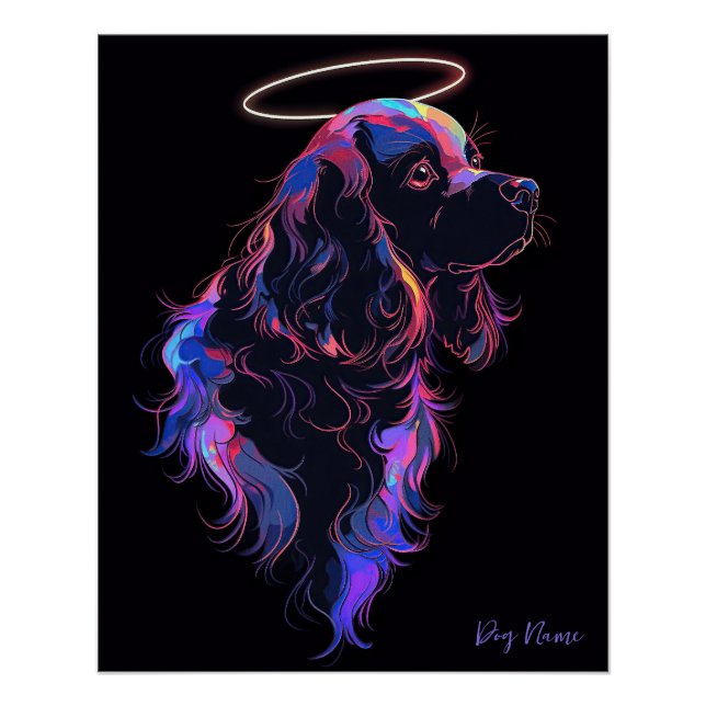 Póster Siempre Me Encantará Cocker Spaniel Dog 005 (Anverso)