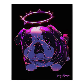 Póster Siempre me encantará el perro Bulldog 005 - Christ