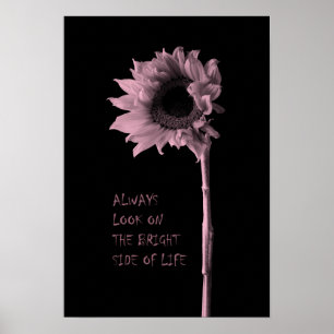Póster "Siempre miren el lado luminoso de la vida" giraso